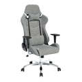 Ergonomische Grijze Gaming Stoel met Verstelbare Armleuningen